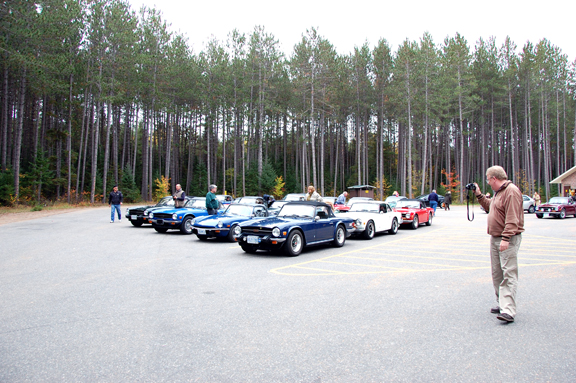 First annual Algonquin Park British Car Show, the press is even there